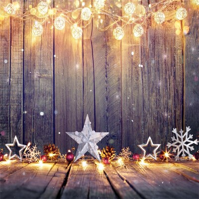 Laeacco Christmas Backdrops For Photography Brilliant Star
