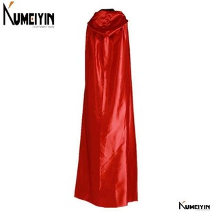 -Halloween costumes dance performance demon cloak with a cap