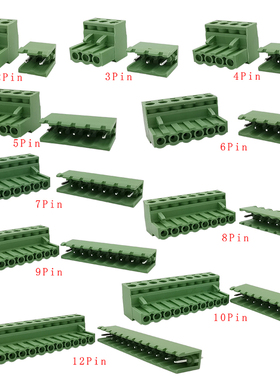 5Pair 2EDG 5.08mm Pitch 2P 3P 4P 5P 6P 7P 8P 9P 10P 12 Pin S