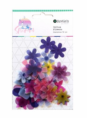 CRZCrafter Vellum Paper Diecuts Ephemera Embellishments Flo