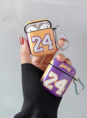 Laker No.24 Basketball Jersey Case For Airpods 1/2 Soft Sho