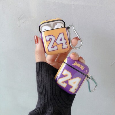 Laker No.24 Basketball Jersey Case For Airpods 1/2 Soft Sho