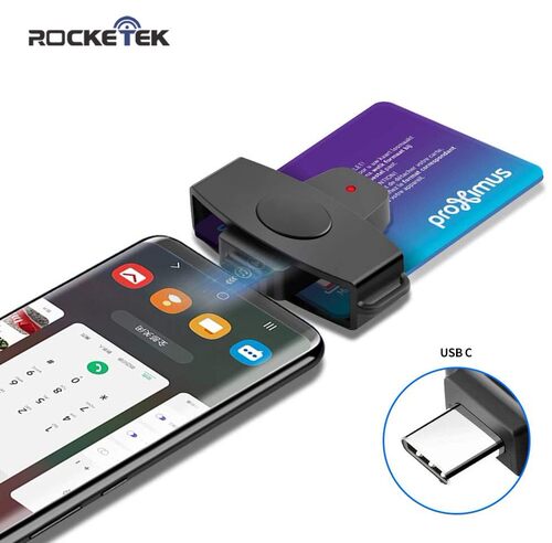 Rocketek SB type c smart Card Reader memory ID Bank EMV elec
