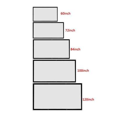 Projector Screen Canvas 3D Wall Mounted Projection LED Scree