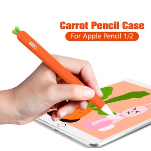 FONKEN For Apple Pencil 1 2 Case Cute Carrot Silicone Pen C