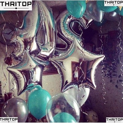 18inch heart star foil balloon Party birthday balloons 气球