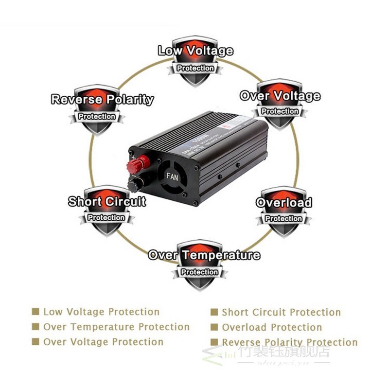 Car Inverter 1500W Modified Sine Wave DC 12V to AC 110V 220V