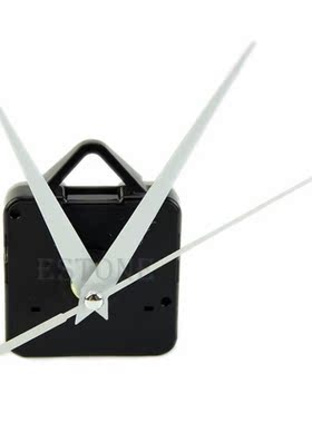 DIY BlaCk QuaRtz Wall CloCk WHIte HanDs Movet MeCHanIsM Repa