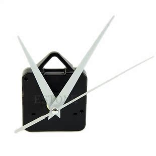 DIY BlaCk QuaRtz Wall CloCk WHIte HanDs Movet MeCHanIsM Repa