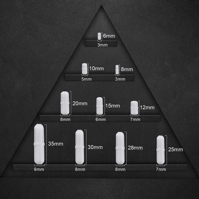 7pcs/set magnetic stirrer stirring bar spinbar plain biologi