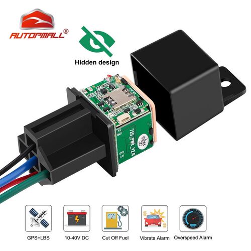 Vehicle Tracker Relay GPS Tracker Cut Off Fuel Hidden Design