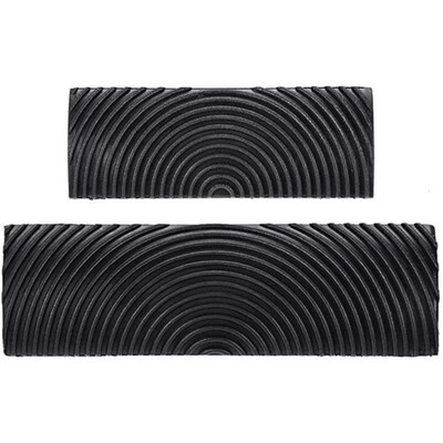 Black Rubber Wood Grain Paint Roller DIY Graining Painting T