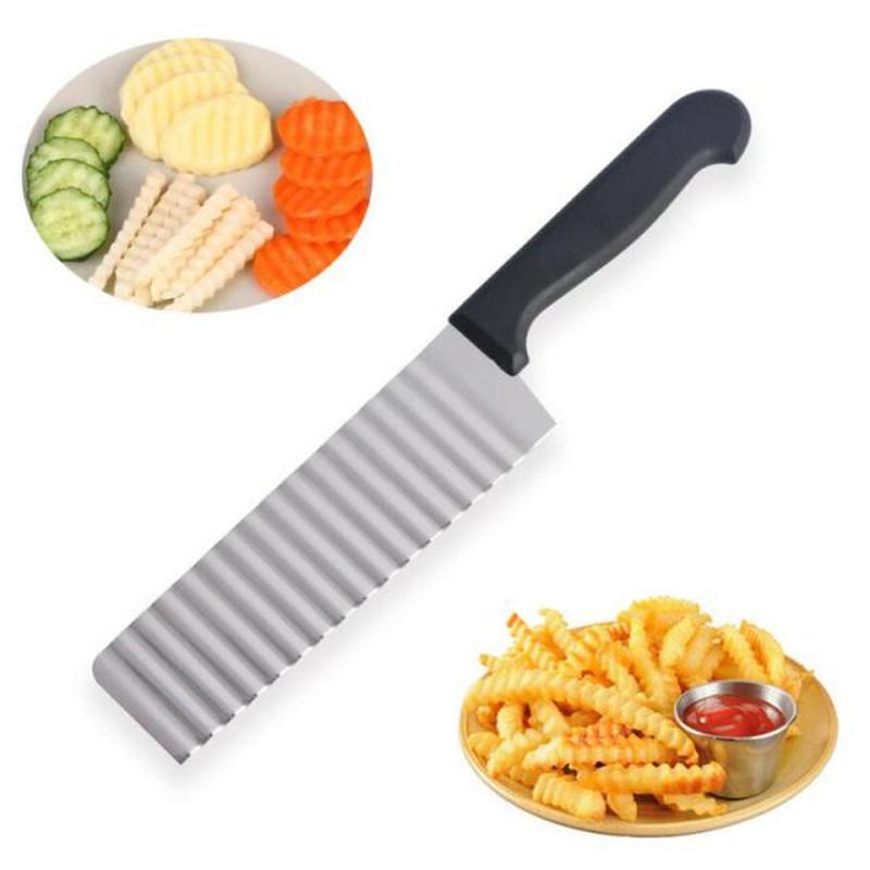 Long Stainless Steel Potato Chip Slicer Dough Vegetable Frui