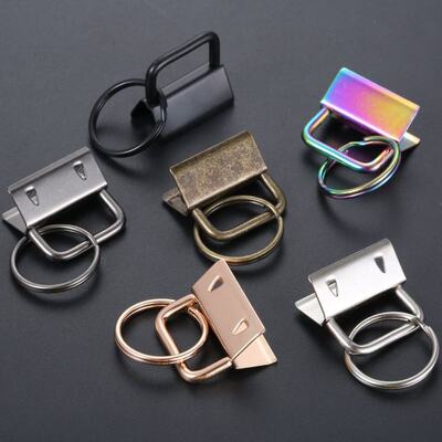 10 Pcs 26mm Key Fob Hardware Keychain Split Ring Wristlets C