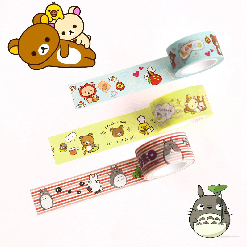 20mm cute washi tape japanese totoro rilakkuma decorative ta