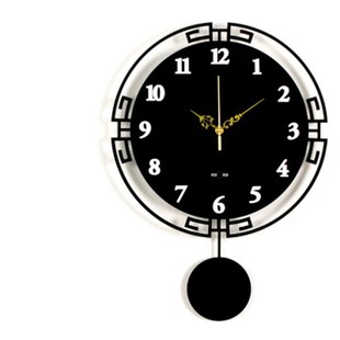 Creative Chinese Style Wall Clock Luxury Retro Living Room W