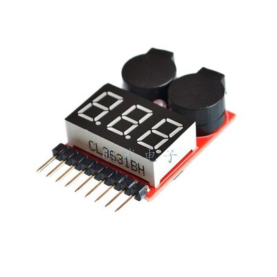 5pcs Hot Sell 1-8S LED Low Voltage Buzzer Alarm Lipo Voltage