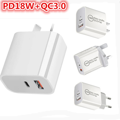 Fast Charging PD AU UK US EU plug Charger for iPhone 11pro