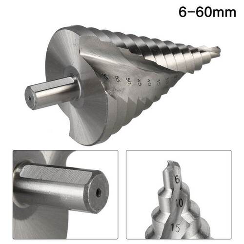 6-60MM Step Drill Pagoda Drill Spiral Multi-Function Twist D