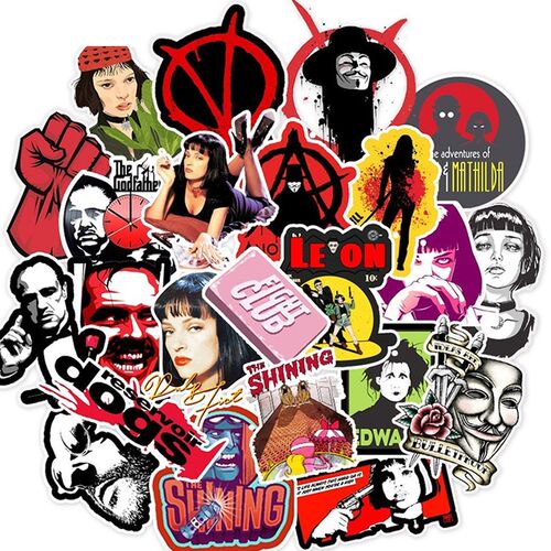 10/30/50pcs Cool Movies Kill Bill Stickers Waterproof Skate