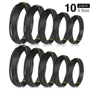 10 Rolls Bonsai Wires Anodized Aluminum Bonsai Training Wire