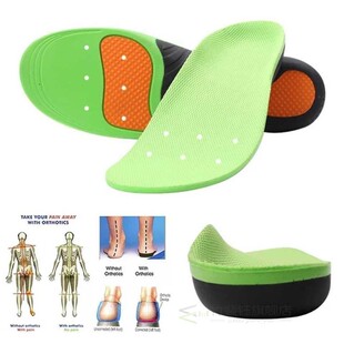 Pu Orthopedic Insoles Flat Foot Arch Support Correction