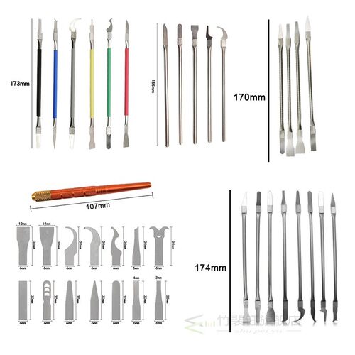8 In 1 IC Chip Repair Thin Tools Set CPU Metal Remover Burin