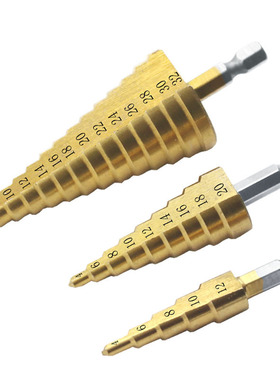 High quality HSS 4241,hexagonal handle step drill/pagoda bit