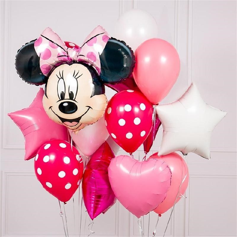 1pcs Mickey Minnie Mouse Helium Foil Balloons Birthday Part