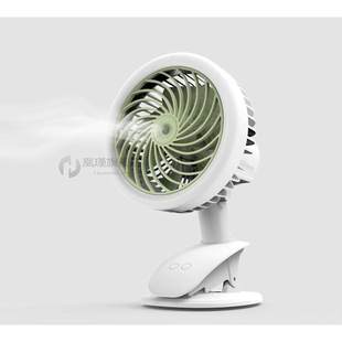 2019 new night light fan humidifier baby carriage clip fan U