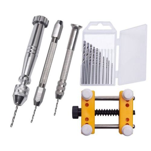 12Pcs Hand Drill Jewelry Tools Kit Pin Vise for Resin Castin