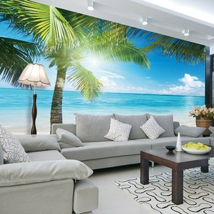 Photo Wallpaper Custom Mural Landscape Mediterranean Beach
