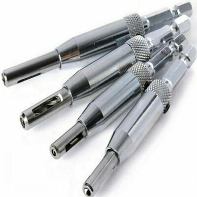 4 Pcs HSS Self-centering Drill Bit Kit Hinge Wood Hardware D