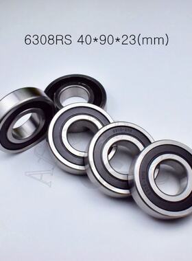 1pcs 6308RS 40*90*23(mm)  chrome steel rubber Sealed High s