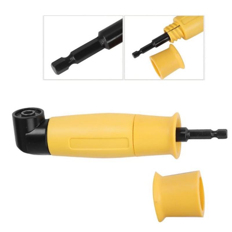 90 Degree Right Angle Drill Chuck Universal Bit Driver Corne