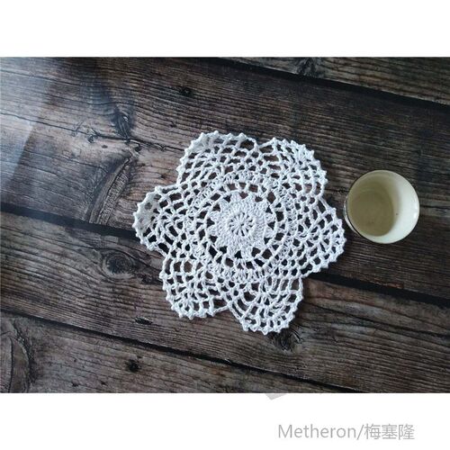15CM Round Glass Coffee Table Place Mat Cloth Placemats Tea