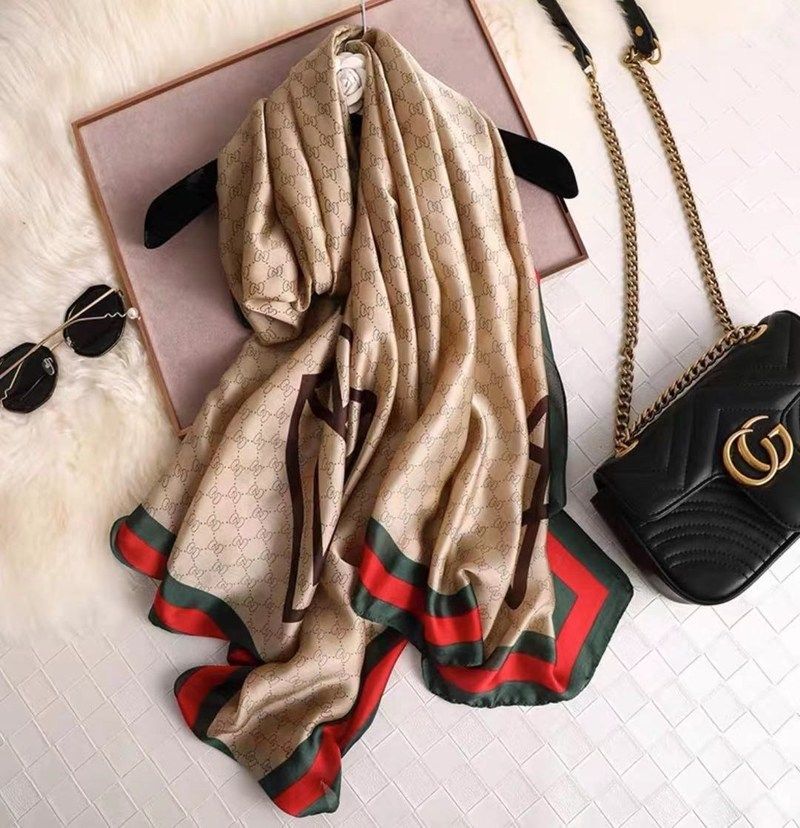 丝巾女 2020 new fashion silk scarf women 90*180cm