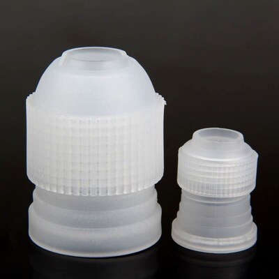 2x Standard Plastic Cake Cookies Tip Bag Icing Coupler Sugar