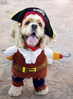 2019 newest pet apparel caribbean pirate dog costume