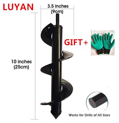 2019 New 10cmx60cm Garden Auger Spiral Drill Bit Flower Plan