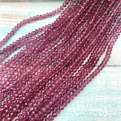 40 colors available 1strand 2X3mm/3X4mm/4X6mm crystal rondel