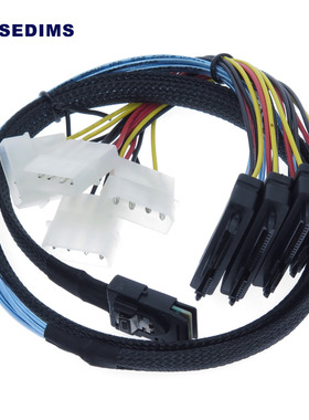 Internal Mini SAS 4i SFF-8087 36 Pin to SAS 4x SFF-8482 29Pi