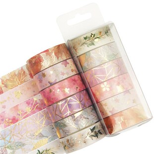 6Rolls/Set Flower Washi Tape Floral Decorative Tape Scrapboo