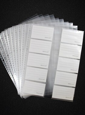20sheets/lot  A4 30holes Loose Leaf  ds Collection Bag, Clea
