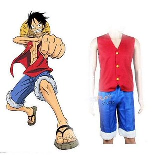 Japanese One Piece Cosplay Set Anime Monkey D Luffy Vest &am