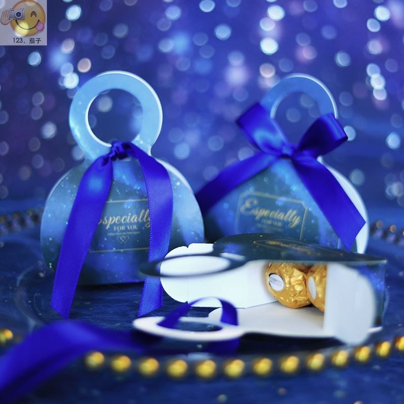 Blue Star portable Candy Box Wedding Favors Candy Boxes