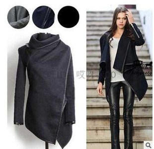 Fashion women coats tops coat Overcoats Woman Wool CoatsXXXL