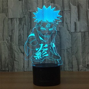 3D Lamp Anime Naruto Sasuke LED Night Light Action Figure 7