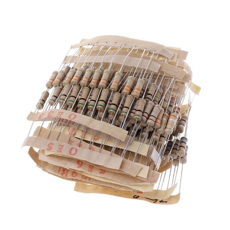 300Pcs Resistor Kits 1W 5% 0.1-750 Ohm Carbon Resistor 30 Va