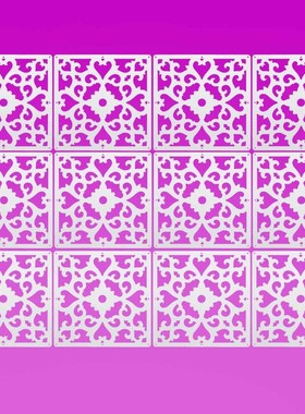 Wall Hanging Room Screen Divider 12Pcs/Lot PVC Curtain Panel